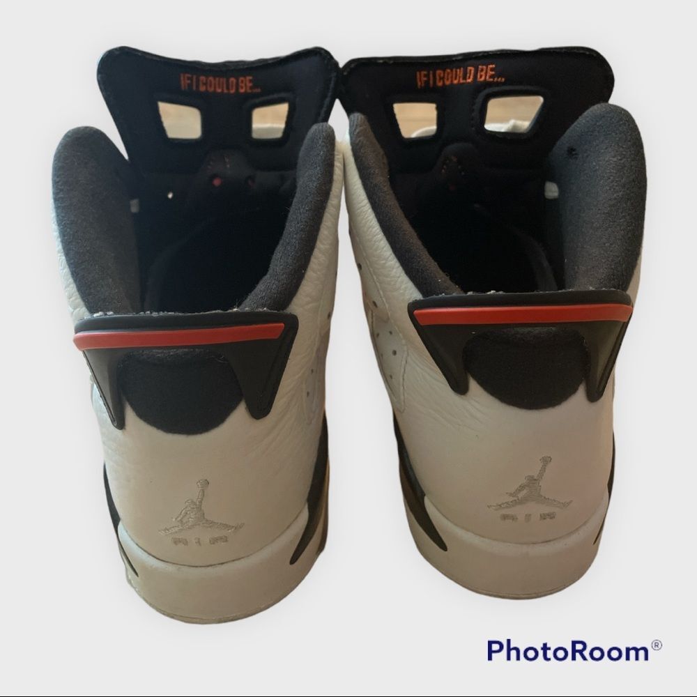 💥 Nike Air Jordan 6 Retro GS Gatorade Orange White Sneakers Shoes ~ Size 7Y💥 - Picture 5 of 13